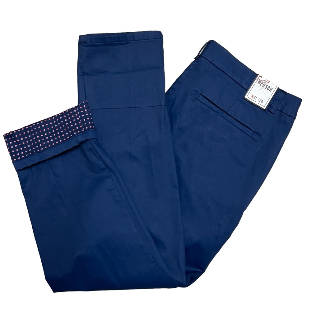 Benson NYC Navy Blue Twill Pant Size 31 NWT